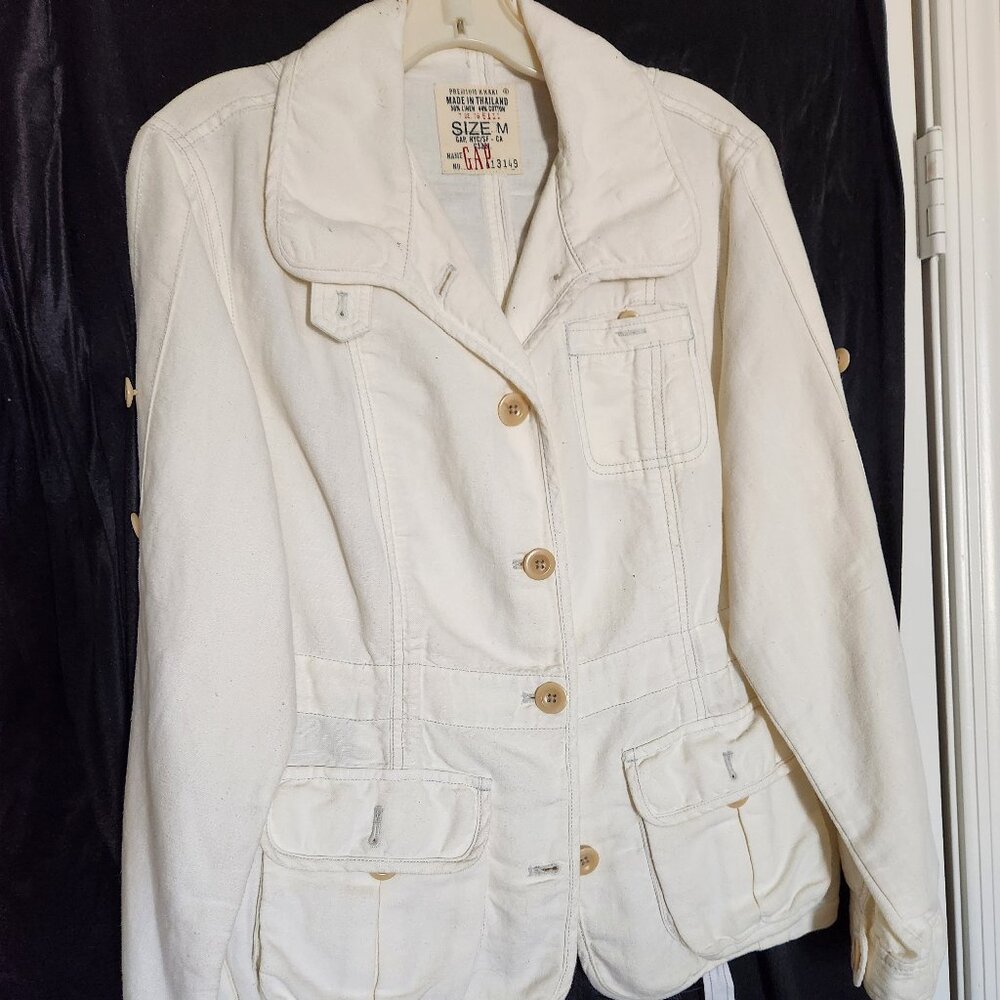 Gap casual ecru blazer, size M, NWOT